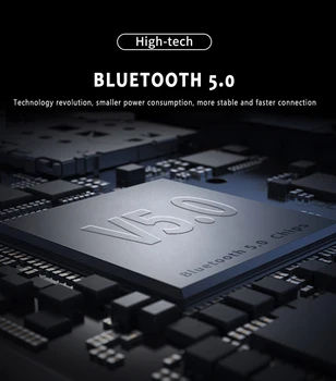 TWS 5.0 Bluetooth Austiņas HiFi Stereo Austiņas Troksni Atsverot Austiņas Ūdensizturīgs Earbuds LED Power Touch Bezvadu Austiņas