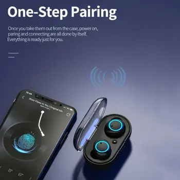 TWS Austiņas Y50 Bezvadu Earbuds Bluetooth 5.0-Auss Touch Kontroli Austiņas Stereo Sporta Austiņas Augstas Kvalitātes Vadītāju