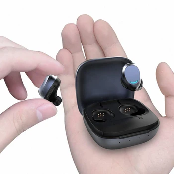 TWS Bezvadu Skaļrunis Bluetooth 5.0 Austiņas Sporta Austiņas Earset Touch Kontroli Par Smart Tālrunis, Austiņas ar Uzlādes Gadījumā
