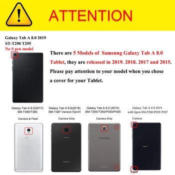 Tablet Case for Samsung Galaxy Tab 8.0 2019 2018 2017 8