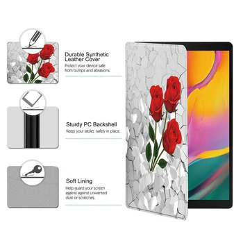 Tablet Case for Samsung Galaxy Tab 9.7(T550/P550/T555/T551)/10.1(T510/T515)/10.5(T590/T595)-Anti-fall Salokāms Pārsegu Gadījumā