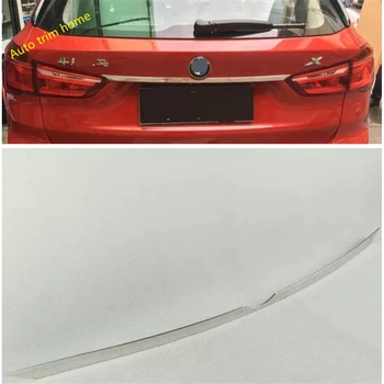 Tailgate Durvju Roktura Lentes Akcentu Rotāt Stils Chrome Aizmugures Bagāžnieka Aste Vārtiem Vāciņš Melns, piemērots BMW X1 F48 2016 2017 2018 2019