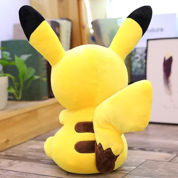 Takara Tomy Pokemon Pikachu Sēdus Stāvoklī, Plīša Rotaļlieta Kawaii Anime Lelle Jauki Pildījumu Dāvanas Meitene Darbības Klāt
