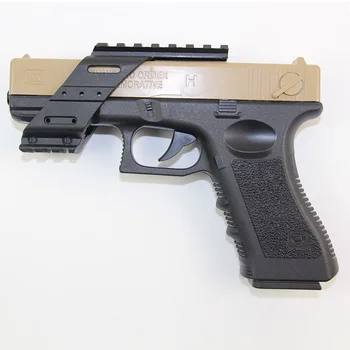 Taktiskā Airsoft Pistole Plastmasas Bāzi Glock 17 19 Beretta M9 Quad Picatinny Rail Acīs Lāzera Darbības Joma Mount Medību Piederumi