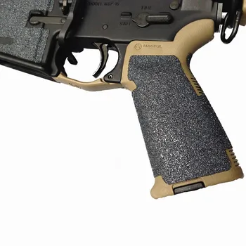 Taktiskā Gumijas Tekstūra Grip Wrap Lente Cimdu, lai AR15 M16 M4 Magpul EM AR Pistoli Airsoft Medību 5.56 NATO Magazine Piederumi