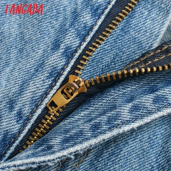 Tangada 2020. gadam, modes sievietes caurumu džinsa bikses garās bikses boyfriend stila kabatām un rāvējslēdzēju sieviešu bikses 4M226