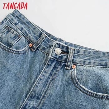 Tangada 2020. gadam, modes sievietes caurumu džinsa bikses garās bikses boyfriend stila kabatām un rāvējslēdzēju sieviešu bikses 4M226