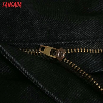Tangada 2020. gadam, modes sievietēm augsta vidukļa kaitējumu džinsa bikses garās bikses strethy viduklis kabatas, pogas, sieviešu bikses 4M56