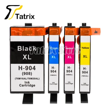 Tatrix Jauna Tintes Kasetne HP904 904XL Savietojams ar HP 904 Izmanto HP OfficeJet Pro 6960 6970 Impressora Printeri