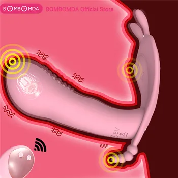 Tauriņš Valkājamas Dildo Vibrators Sievietēm Masturbator Biksītes, G-Spot Klitora Stimulators Tālvadības Biksītes Pieaugušo Seksa rotaļlietas