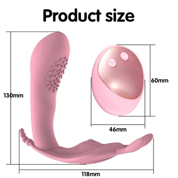 Tauriņš Valkājamas Dildo Vibrators Sievietēm Masturbator Biksītes, G-Spot Klitora Stimulators Tālvadības Biksītes Pieaugušo Seksa rotaļlietas
