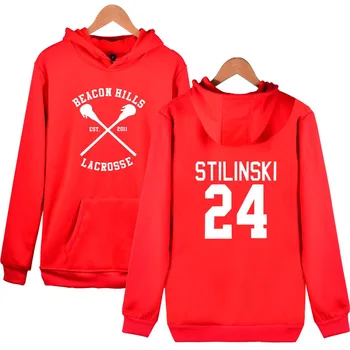 Teen Wolf Stilinski 24 Kapuci sporta Krekls Krekls Vīriešiem, Sievietēm Moletom Streetwear pelēkā vārna Zēni Meitenes Pulovers Vīriešu Drēbes Cyan