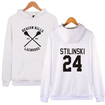 Teen Wolf Stilinski 24 Kapuci sporta Krekls Krekls Vīriešiem, Sievietēm Moletom Streetwear pelēkā vārna Zēni Meitenes Pulovers Vīriešu Drēbes Cyan