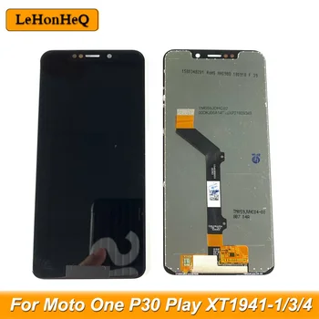 Testa LCD Motorola Moto Viena P30 Spēlēt Reklāmas Montāža XT1941-1 XT1941-3 XT1941-4 LCD Displejs, Touch Screen Digitizer