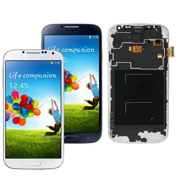 Testēti LCD Montāža Samsung Galaxy S4 i9500 i337 LCD skārienjutīgais Ekrāns Ar Rāmi Samsung i9506 i9500 Repaced LCD