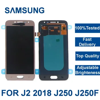 Testēti LCD Samsung Galaxy J2 pro 2018 J250 J250F J250H Displejs, Touch Screen Digitizer Montāža ar Pielāgotu Spilgtumu