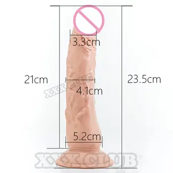 Thierry 23.5x5.2cm Liels Reālistisks dildo Ar piesūcekni, seksa produkti Pimpi Penis dzimumlocekļa Dong Pieaugušo Seksa rotaļlietas Sieviete