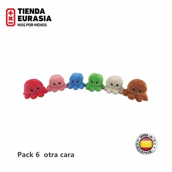 TiendaEurasia plīša astoņkāji Atgriezeniska kokvilnas dāvanas bērniem, Zīdaiņu Rotaļlietas jaunas ielidošanas