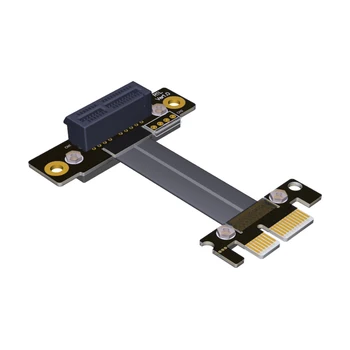 Tiesības Leņķis PCIe 3.0 x1 lai pagarinātāja Vads 8G/bps ātrgaitas Datu PCI Express Stāvvadu Kartes Extender Lente Kabeļu 90 Grādu R11SL