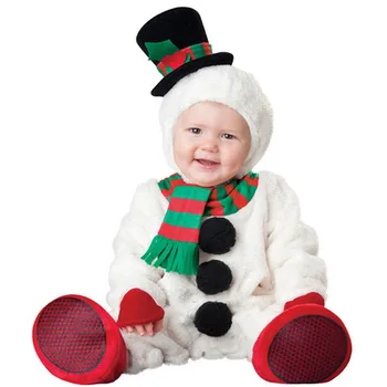 Toddler Ziemassvētku Cosplay Santa Claus Kostīmi jaungada Elf Briedis Puse Zēnu un Meiteņu Sniegums Apģērbu ar Cepuri Bērnu Apģērbu Komplekts