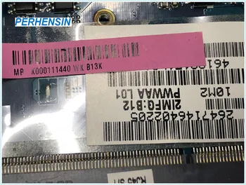 Toshiba C660 Klēpjdators Mātesplatē DDR3 K000111440 LA-6842P HM55 DDR3