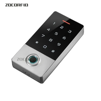Touch panel RFID ID Ūdensizturīgu IP66 Paroli pirkstu nospiedumu piekļuves kontroles Metāla Gadījumā Biometrijas durvju slēdzenes, Piekļuves Kontroles kepad