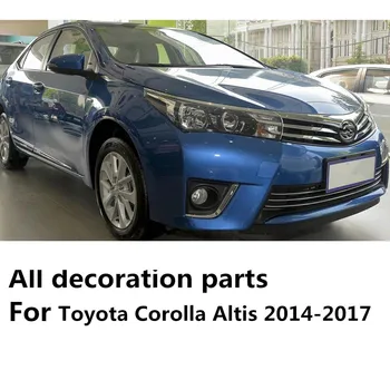Toyota Corolla Altis 2016 Auto Groove Vārtiem Spēļu Elkoņbalsti Uzglabāšanas Gumijas neslīdoša mat paklāji durvju pad/kausa lampas 15pcs