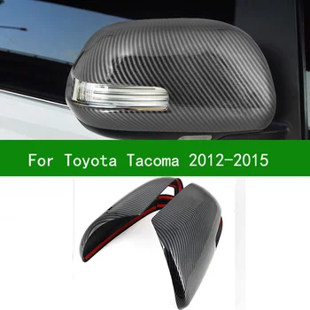 Toyota Tacoma 2012-automašīnas Atpakaļskata spoguļa vāciņš melns, Melna oglekļa šķiedras Sānu Pagrieziena Signāla Spogulis Attiecas 2013
