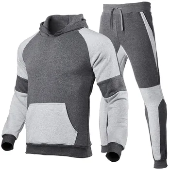 Tracksuit vīriešu rudens vīriešiem, hoodies sporta Krekls+bikses vīriešiem komplekti līmēšana vīriešu sporta gadījuma tracksuit 2020. gadam, vīriešu apģērbs