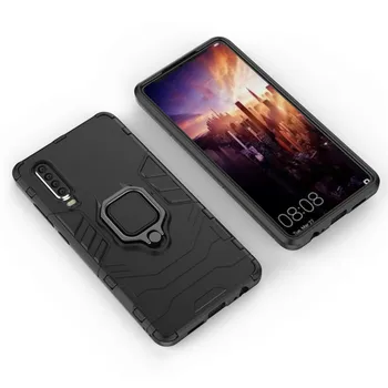 Triecienizturīgs Statīvs Bruņas Gadījumā Huawei P20 Pro P20 Lite P smart 2019 lieljaudas Aizsardzība Grūti PC TPU Vāks P30 P30 Pro