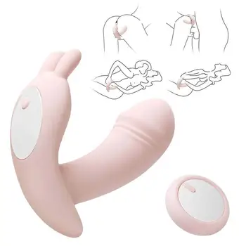 Trušu Vibrators Klitora Stimulators G-spot Massager Bezvadu Tālvadības Vibrators Biksītes Tauriņš Dildo Lietas Par Seksu, Vibro Phalos