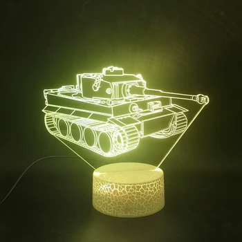 Tvertnes 3D Lampas Nightlight Akumulatora Barošanu Piegāde Tieši Labākā Dāvana Mazulim Office Dekoratīvās Krāsains Led Nakts Gaismas Lampas
