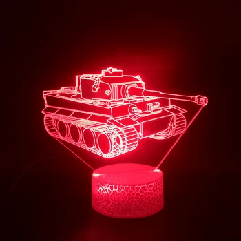 Tvertnes 3D Lampas Nightlight Akumulatora Barošanu Piegāde Tieši Labākā Dāvana Mazulim Office Dekoratīvās Krāsains Led Nakts Gaismas Lampas
