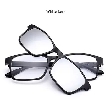 Tālumā un Tuvumā Apskatīt Bifocal Multifokāla Gaismas Presbyopic Lasīšanas Brilles ar 3pcs Suns Clip-on Magnēts Spoguļstikla Brilles