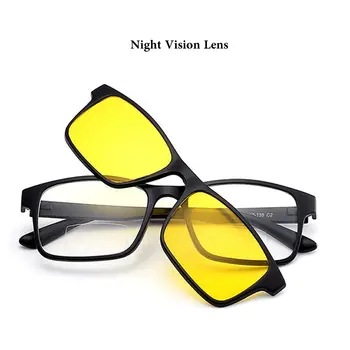 Tālumā un Tuvumā Apskatīt Bifocal Multifokāla Gaismas Presbyopic Lasīšanas Brilles ar 3pcs Suns Clip-on Magnēts Spoguļstikla Brilles