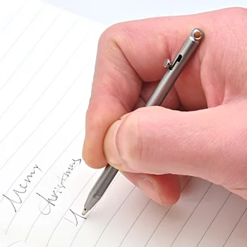 Tīra Titāna Mini Skrūve Pildspalvu EDC Portatīvo Pildspalva Keychain Portatīvo Ceļojumu Metāla Lodīšu Pildspalvu
