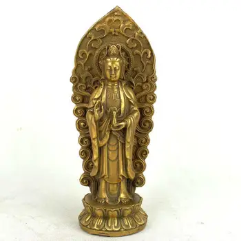 Tīra vara, trīs svētie no rietumiem, budas statuja, Amitabha, Guanyin , Mahasthamaprapta Bodhisatva, 3 stila izvēles~