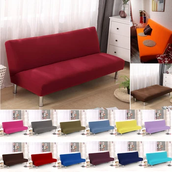 Tīrtoņa krāsu izvelkamais dīvāns gulta segtu dīvāns attiecas spandex stiept elastīga materiāla dubulta sēdekļa vāku slipcovers, lai dzīvojamā istaba