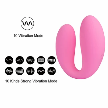 U Forma Bezvadu Vibrators, Dildo G Spot Dubultā Vibratori Seksa Rotaļlietu Par Sievieti, USB Uzlādējams Ūdensizturīgs Pieaugušo Produkta Pāriem