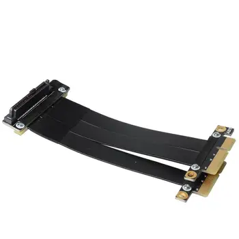 U2 U. 2. PCIe 3.0 SFF-8639 Dual-Port NVMe PCI-E Paplašinājuma kabeli Extender Stāvvadu PCI Express NVMe Dual-Port SSD Kabelis