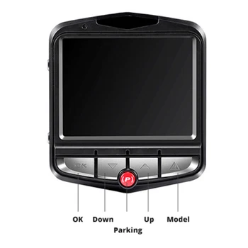 UNCOM DVR Dash Cam auto ar shield braukšanas diktofonu, priekšā un aizmugurē dubultā ierakstīt HD mini slēptās cilpas elektronisko suns