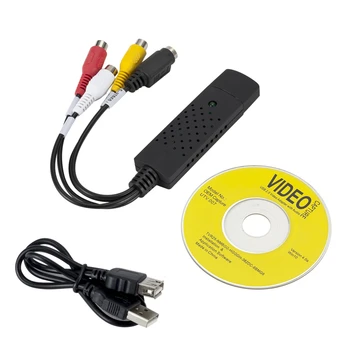 USB 2.0 Audio/Video Pārveidotājs - Video Uztveršanas Kartes Digitizes Video no Jebkura Analogā Avots Tostarp VCR, VHS, DVD