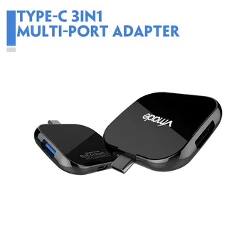USB C Tipa Rumbu 3.1 HDMI PD Ostas Lādētāju, Micro Mini Pārveidotājs MacBook Pro / Google Chromebook Pixel USB Tālruņa Adapteri