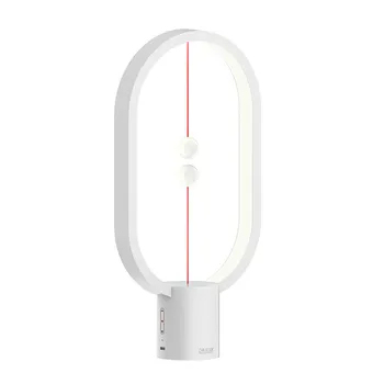 USB Lādējamu HENGPRO Līdzsvaru LED Galda Lampa Elipsei Magnētisko Mid-air Switch Touch Dimming Nakts Gaisma Mājas Dekoru