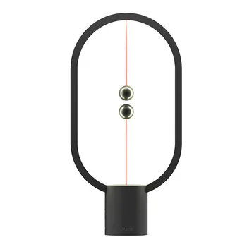 USB Lādējamu HENGPRO Līdzsvaru LED Galda Lampa Elipsei Magnētisko Mid-air Switch Touch Dimming Nakts Gaisma Mājas Dekoru