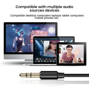 USB Mikrofona 3,5 mm Jack Datora Mikrofons Desktop Broadcast Mikrofons Mini Audio Mic Datoru, Klēpjdatoru Mobilais Tālrunis