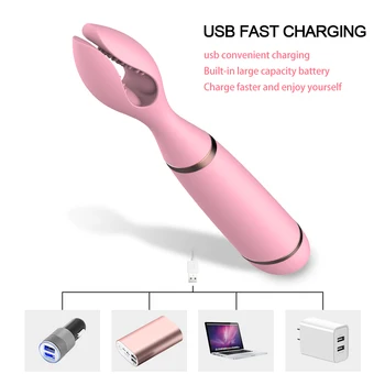USB Rechargbeable Masāžas Nūjiņu Sievietēm,10 Frekvences Mobilo Masieris ar Klipu,Veselības Aprūpes Produktu
