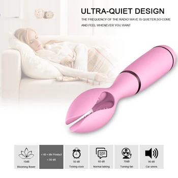 USB Rechargbeable Masāžas Nūjiņu Sievietēm,10 Frekvences Mobilo Masieris ar Klipu,Veselības Aprūpes Produktu