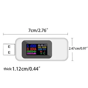 USB USB OLED Strāva Testa Metru Jaudu, Strāvas Mērīšanas Sadzīves Testeri Precīzs Instruments, Elektriskā