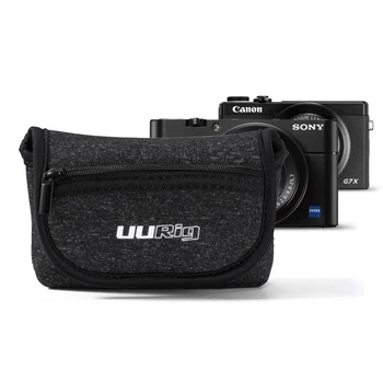 UURig R014 Kameras Glabāšanas Soma Canon G7X Mark III Sony RX100 VII Portatīvo Vlog Kamera Ceļojumu Soma ar Ārējo Rāvējslēdzēju